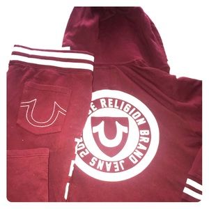 True religion sweat suit
